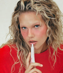 anna with peptide lip treatment strawberry glaze